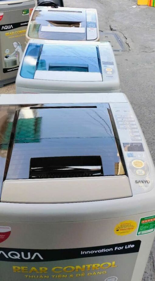 Máy giặt cũ Sanyo 7kg mới đẹp - Ảnh 5