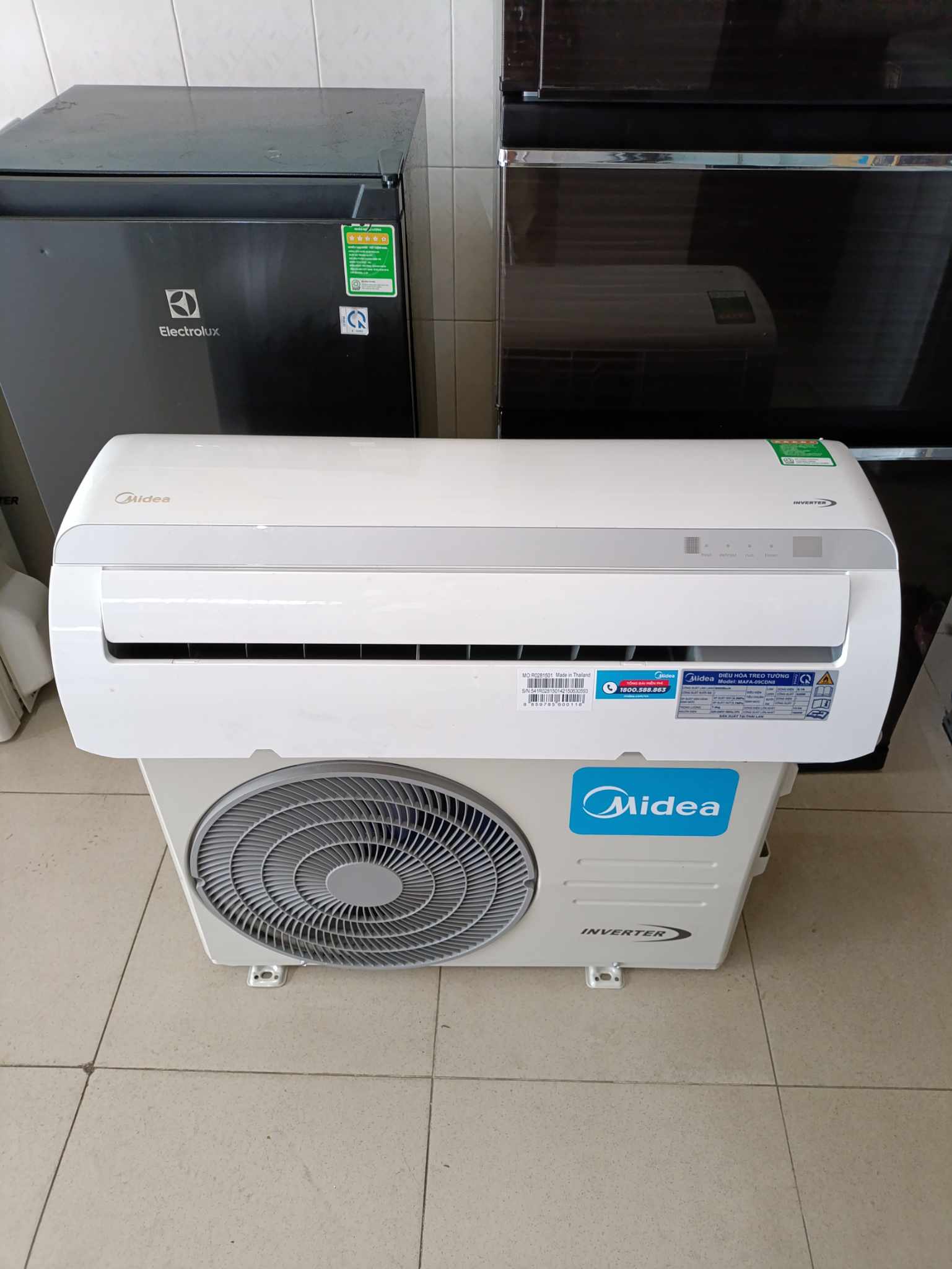 Máy lạnh Midea inverter 1 ngựa new 99%