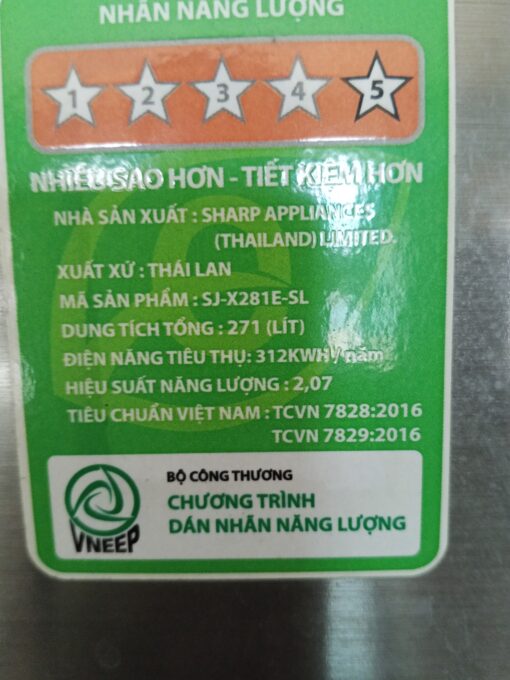 Tủ lạnh sharp inverter 315 lít - Ảnh 5