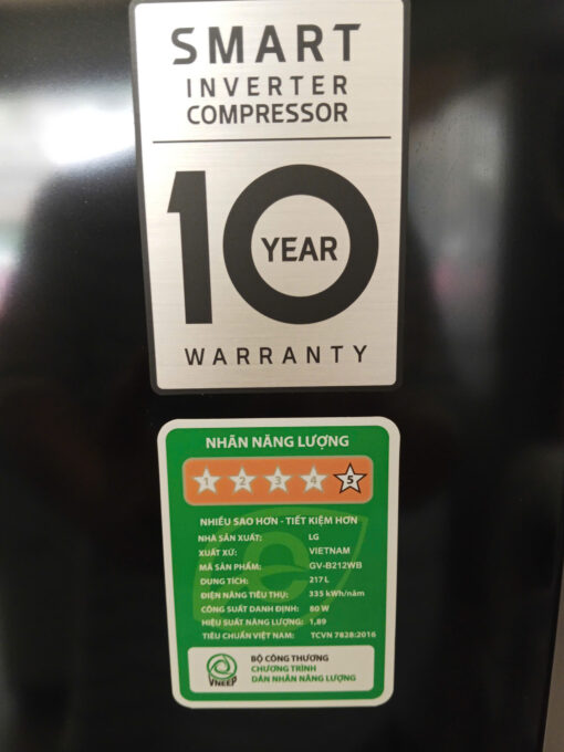 Tủ lạnh LG inverter GV-B212WB 217 lít - Ảnh 6