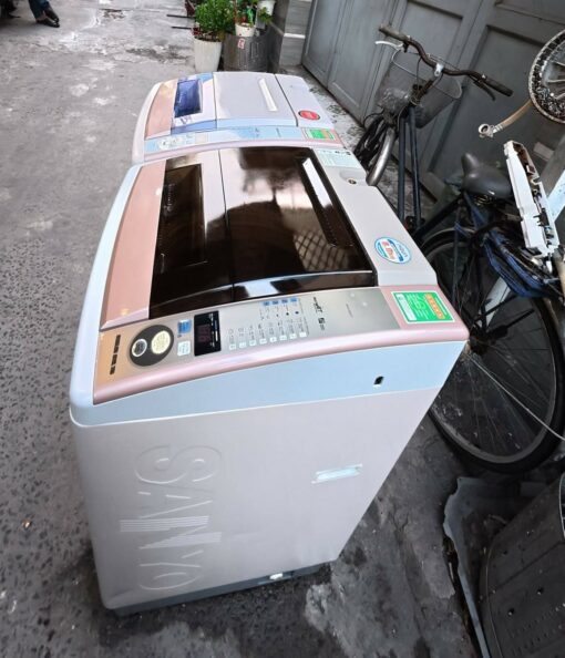 372 - Máy giặt Aqua Sanyo 8kg mới đẹp - Ảnh 2