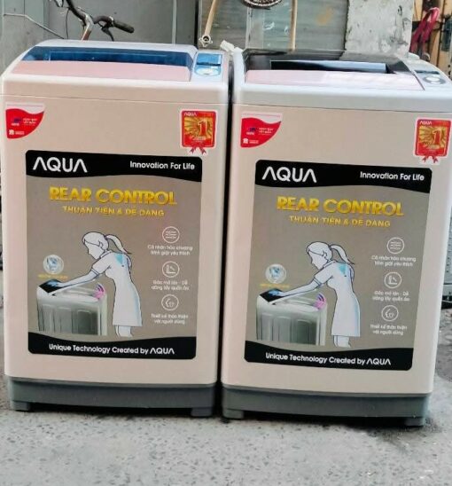 372 - Máy giặt Aqua Sanyo 8kg mới đẹp - Ảnh 4