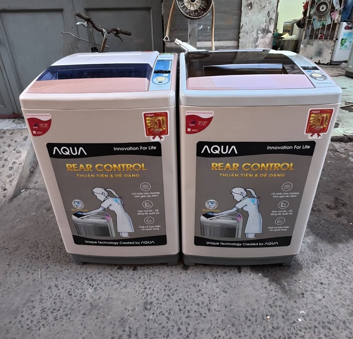 Máy giặt cũ Aqua sanyo 8kg xài bền mới đẹp