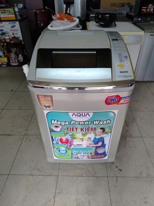 371 - Máy giặt Sanyo inverter 9kg zin còn mới