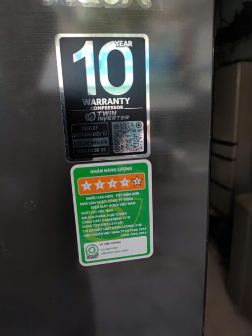375 - Tủ lạnh Aqua inverter 212 lít còn mới - Ảnh 4